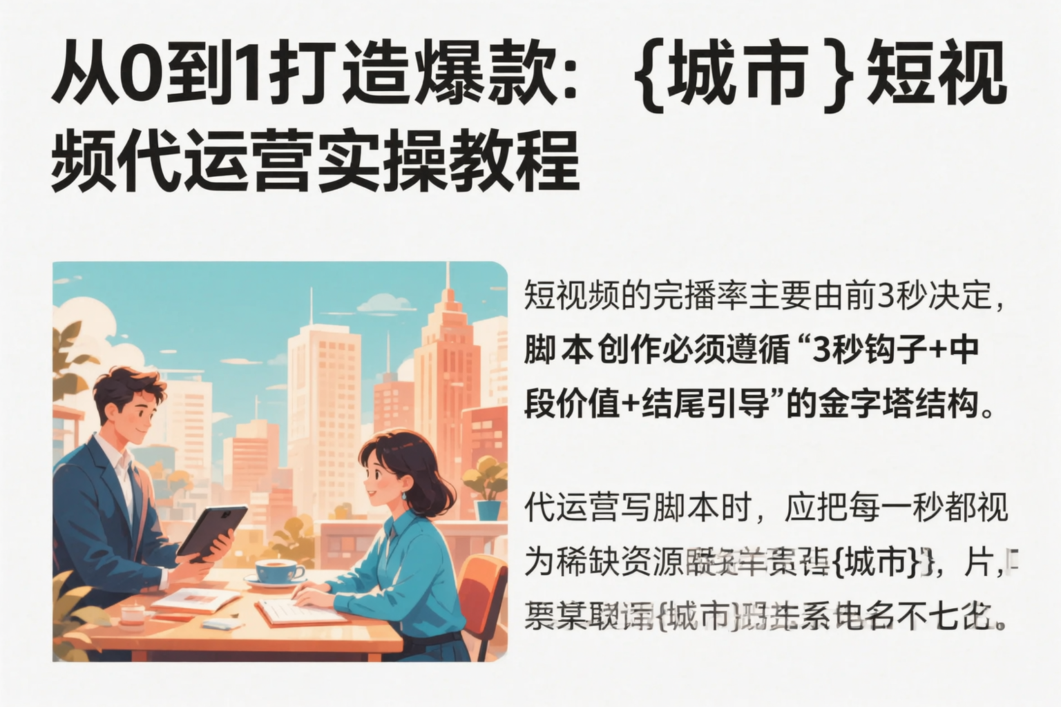从0到1打造爆款:榆林短视频代运营实操教程