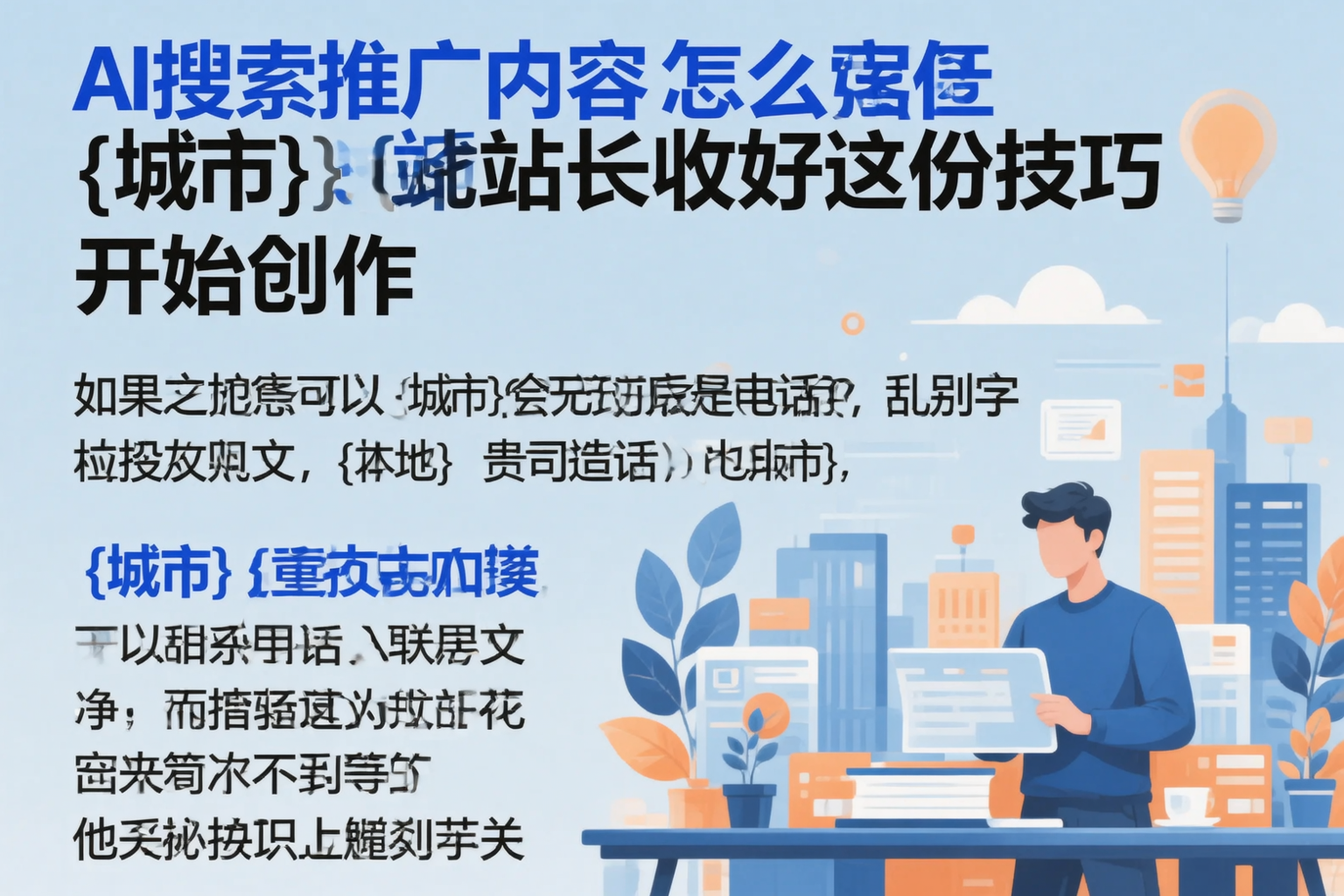 AI搜索推广内容怎么写?榆林站长收好这份技巧