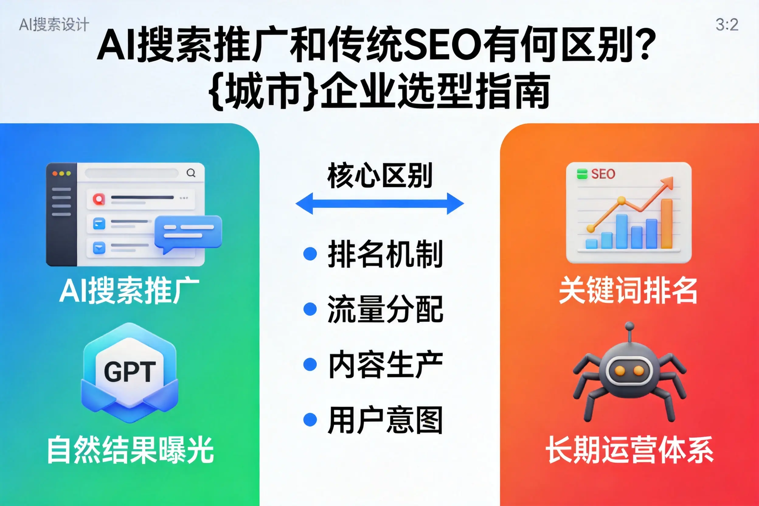 AI搜索推广和传统SEO有何区别?榆林企业选型指南