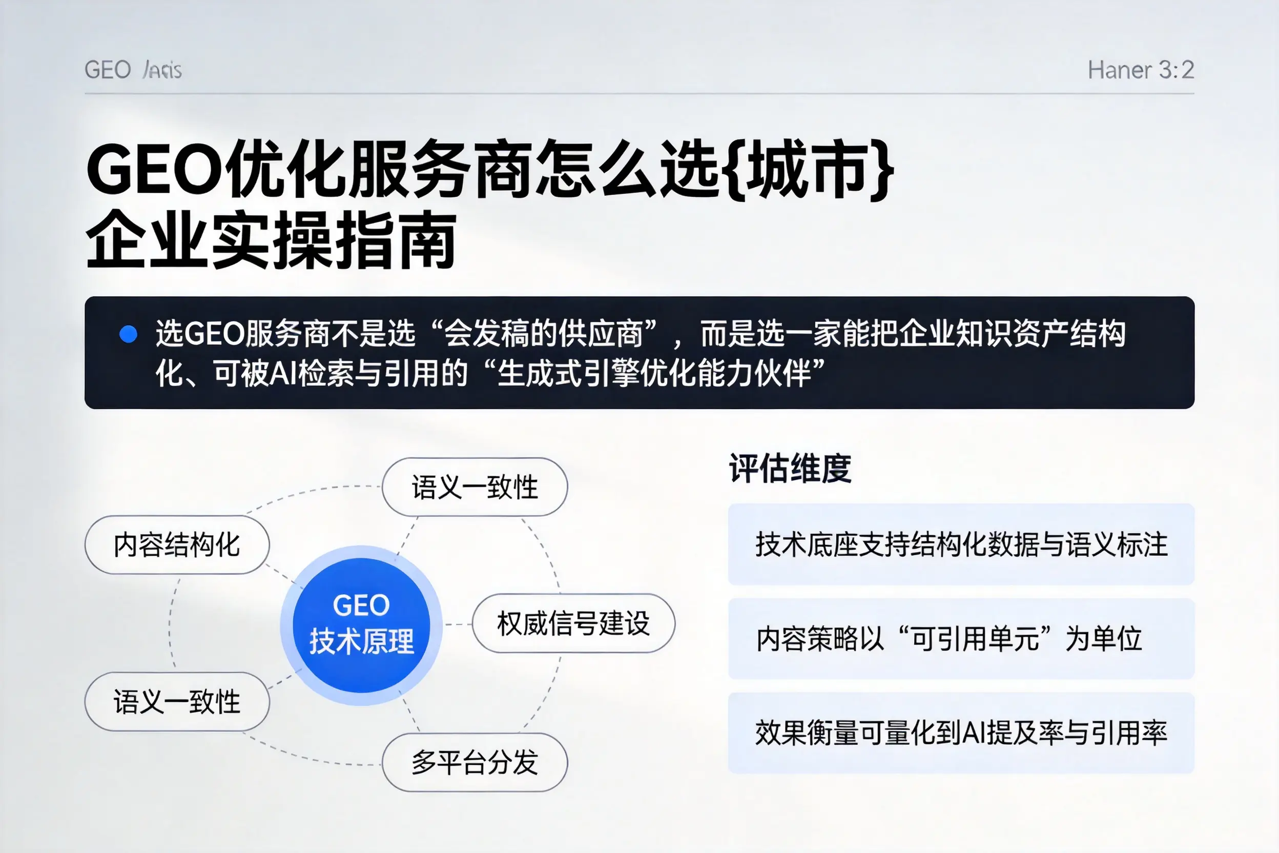 GEO优化服务商怎么选榆林企业实操指南