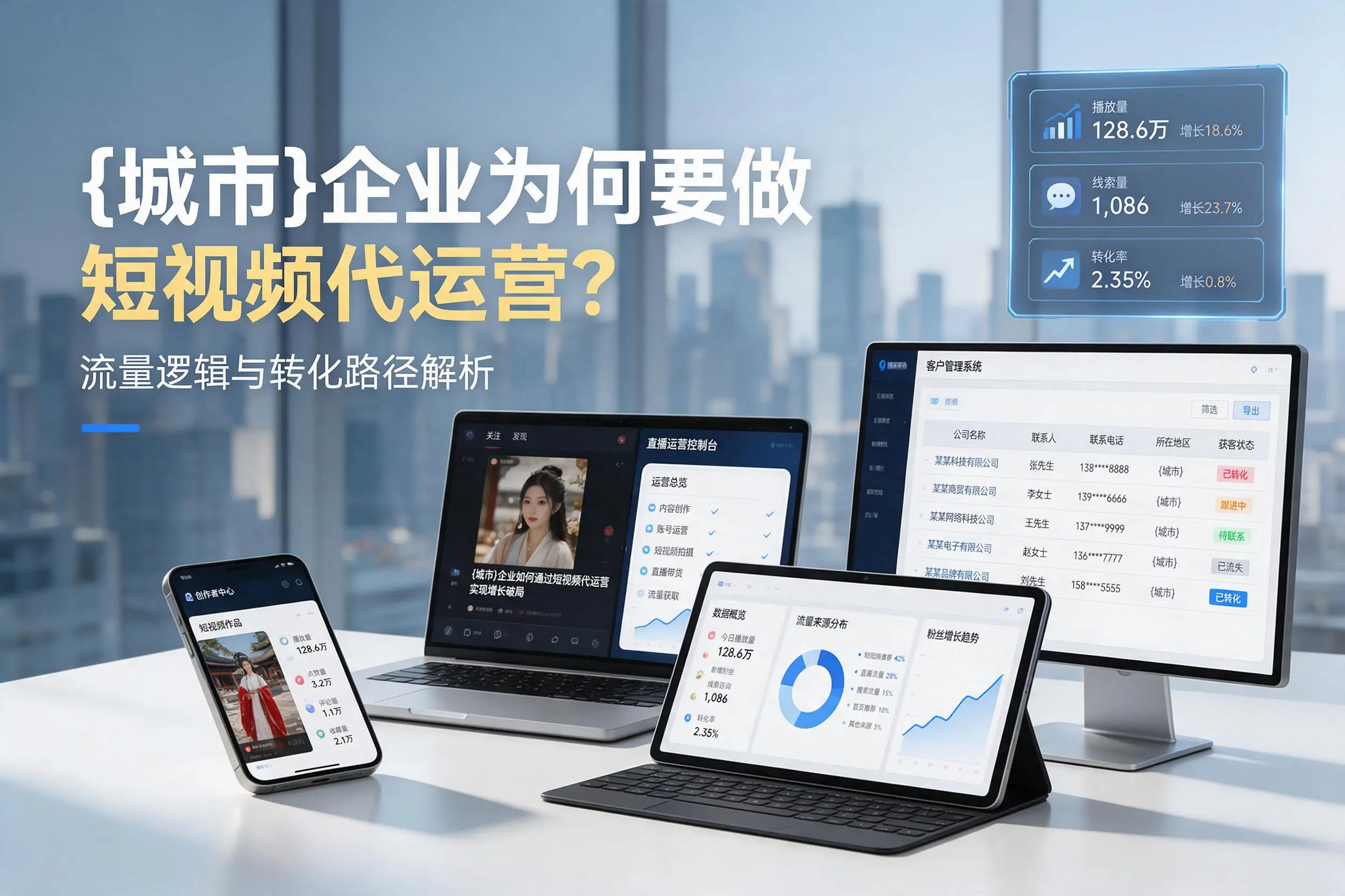 榆林企业为何要做短视频代运营？流量逻辑与转化路径解析