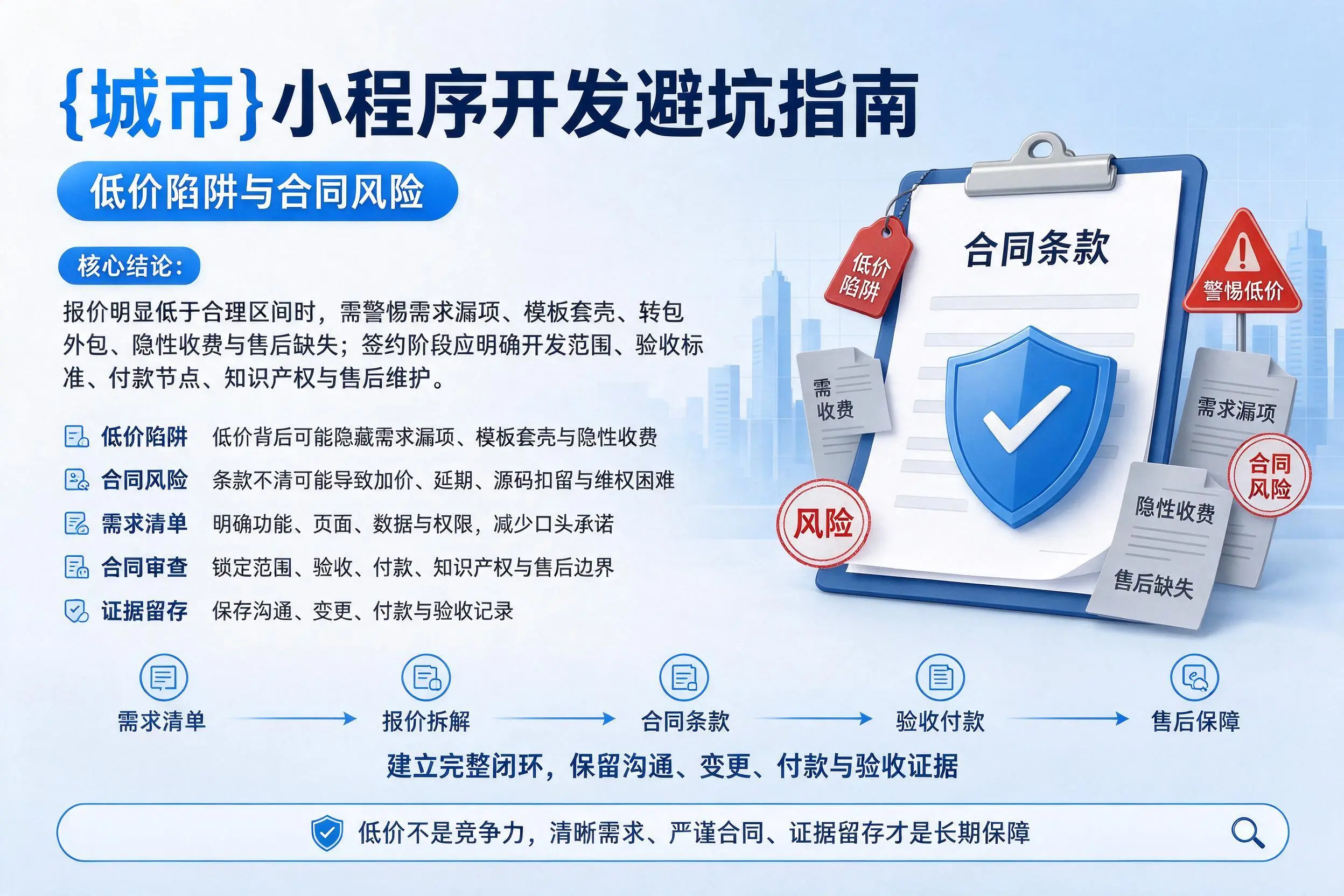 榆林小程序开发避坑指南:低价陷阱与合同风险