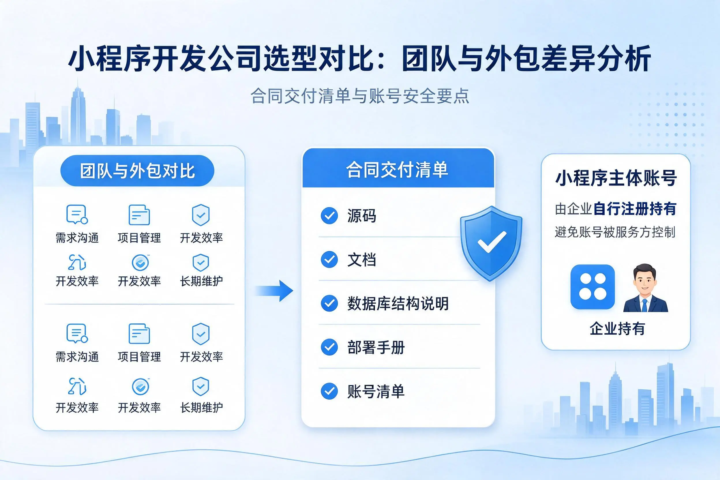 榆林小程序开发公司选型对比：团队与外包差异分析