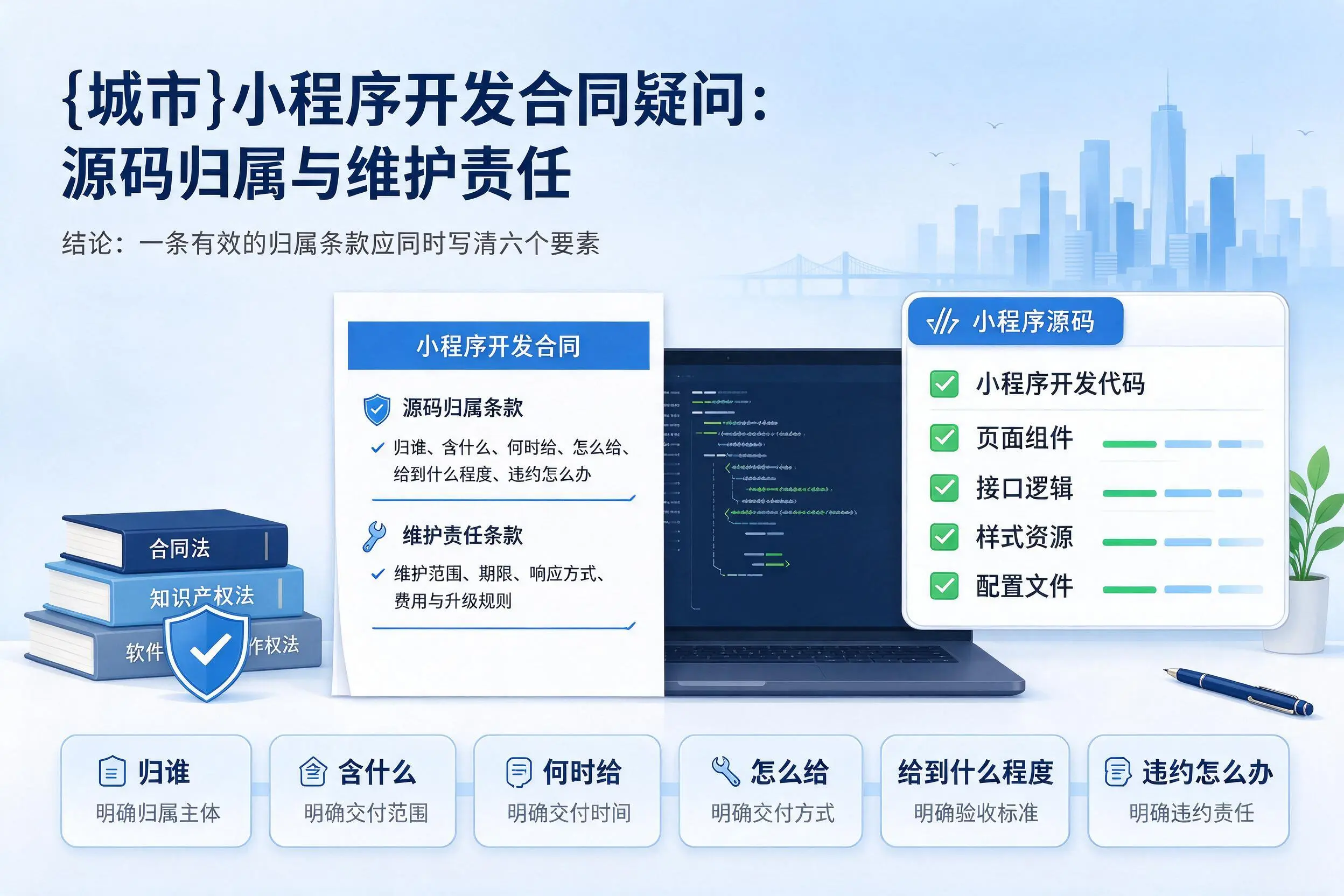 榆林小程序开发合同疑问:源码归属与维护责任