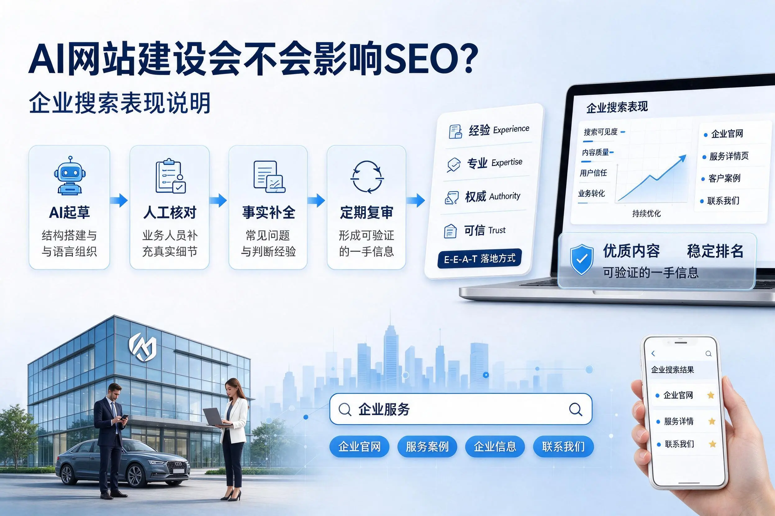AI网站建设会不会影响SEO?榆林企业搜索表现说明