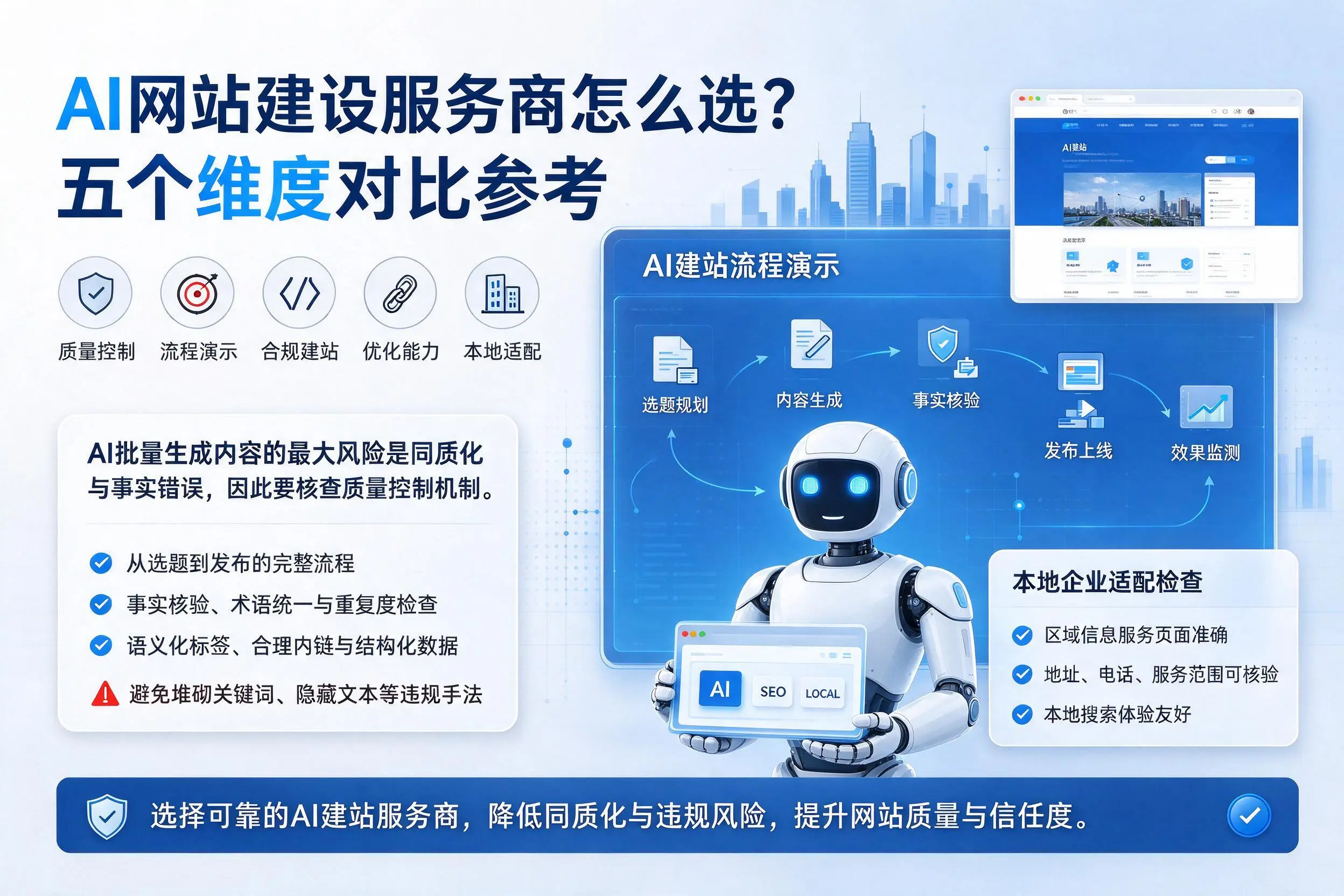 榆林AI网站建设服务商怎么选?五个维度对比参考