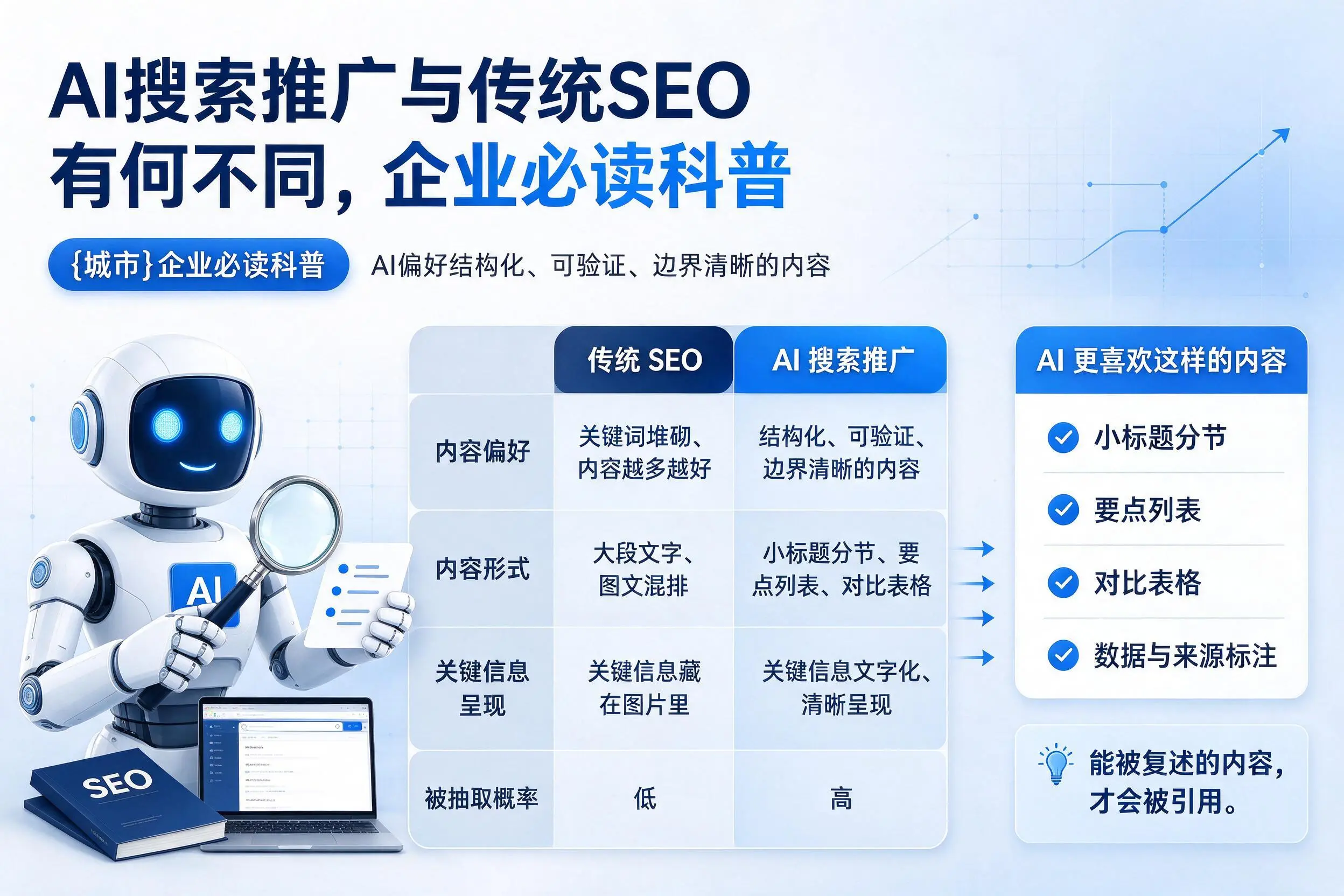 AI搜索推广与传统SEO有何不同，榆林企业必读科普